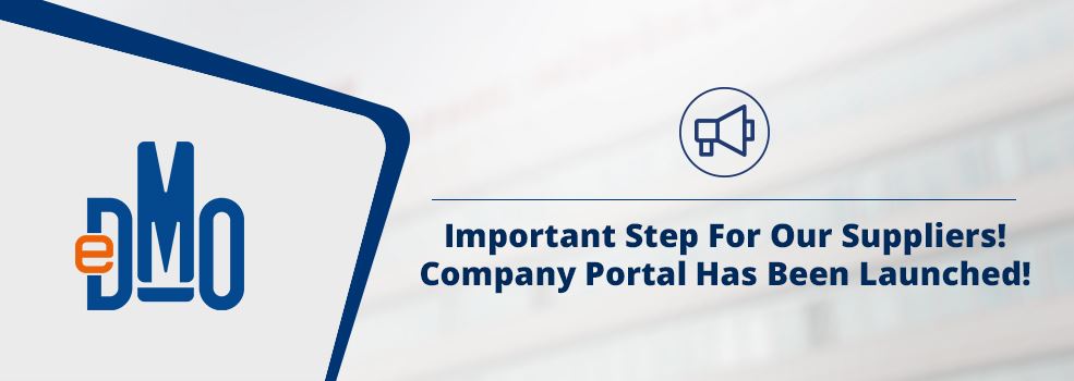 Important Step For Our Suppliers! Company Portal Has Been Launched!